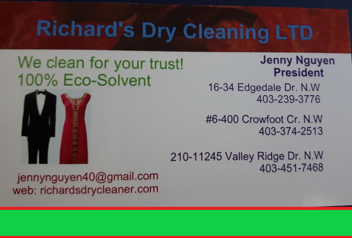 Richard's Dry Cleaning LTD I list Online